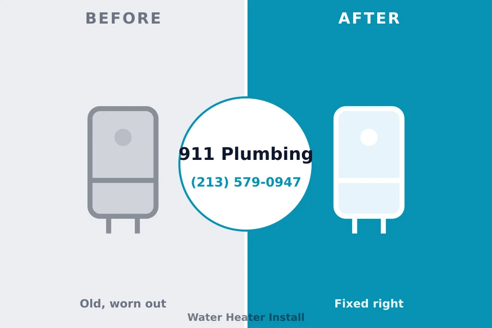 Before and after: plumbing company Lebanon, MO